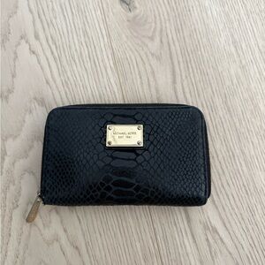 Michael Kors Black Embossed Wallet